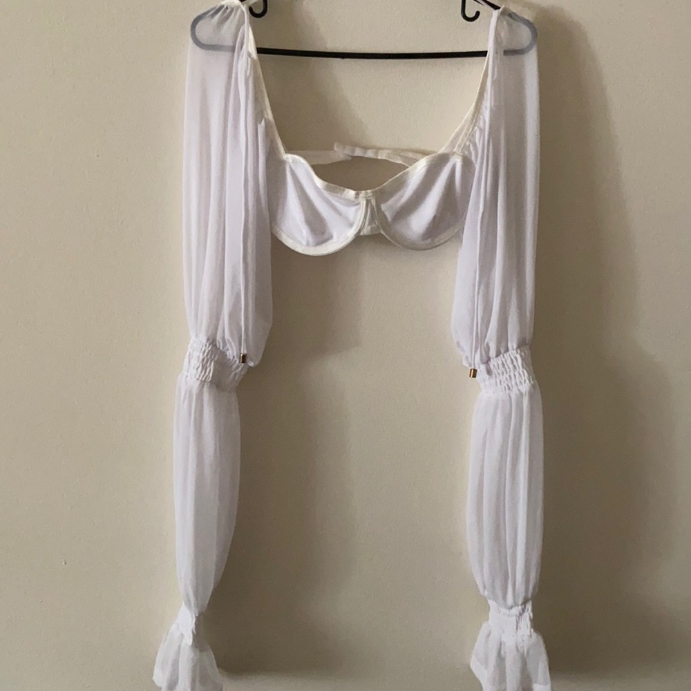 Princess Polly Lolita top in white